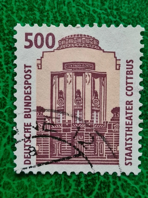 BUND/BRD/ SWK 500 STAATSTHEATER COTTBUS MiNR. 1679 rundgestempelt
