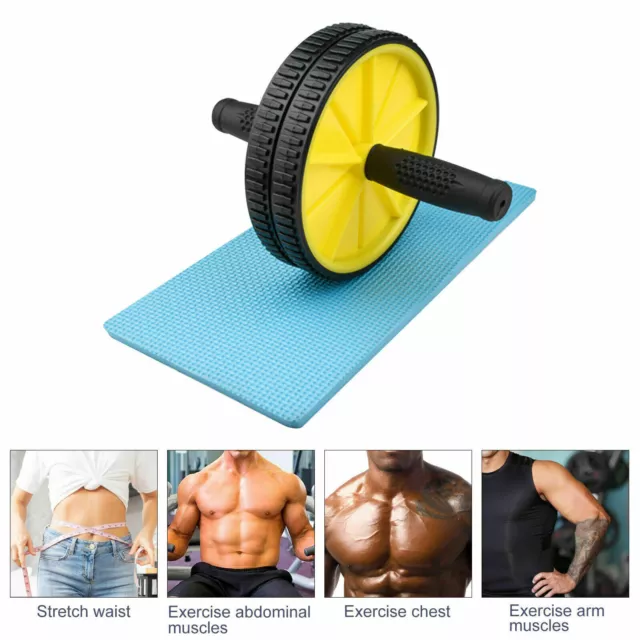 AB Abdominal Roller Wheel Fitness Waist Core Workout Exercise Wheel gym Home AU