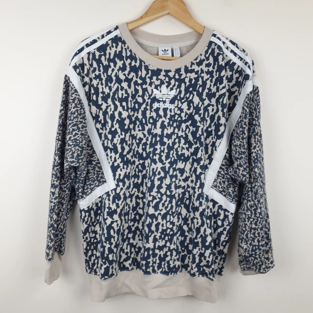 ADIDAS SWEATSHIRT WOMEN UK 18 L Snakeskin Varsity LA Trefoil Firebird Superstar 34.95 PicClick UK