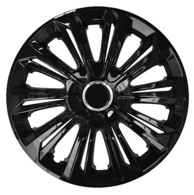 Set of 15'' Wheel trims hub caps fit Renault Clio Kangoo  4x15" NEW high gloss
