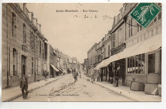 SAINTE MENEHOULD - Marne - CPA 51 - Rue Chanzy 16 - devanture de magasin