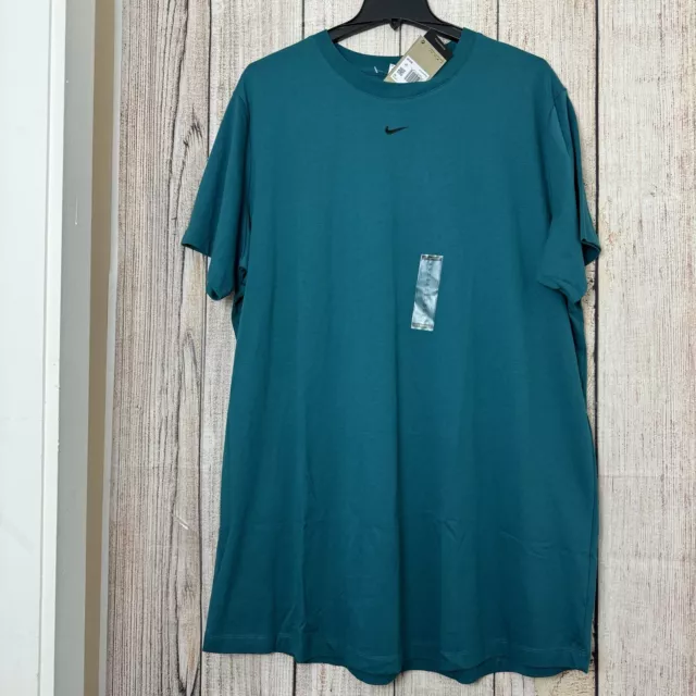 Nike Womens Teal T-Shirt Dress size 2X