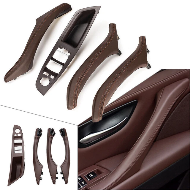 4x Türverkleidungsgriff Türgriff Leder für BMW 5er F10 F11 F18 2010-2017 Mokka