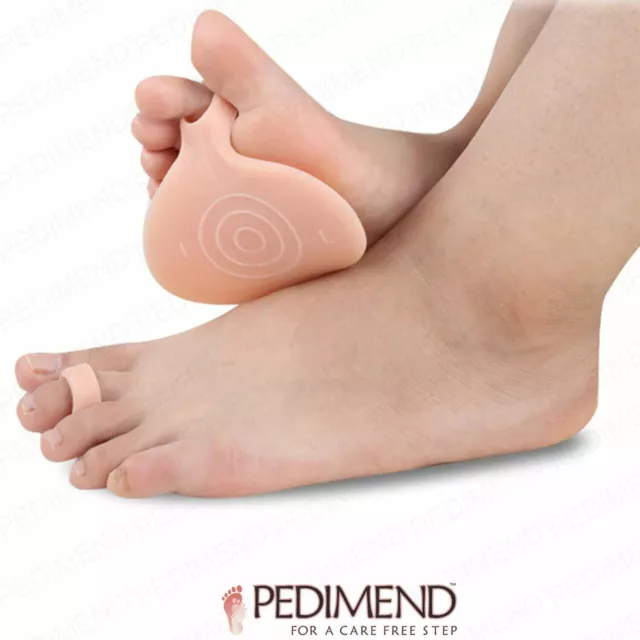 PEDIMEND Ball of Foot Care Gel Pads Reiben Blister Haut Hautausschlag Schutz 1 PAAR UK