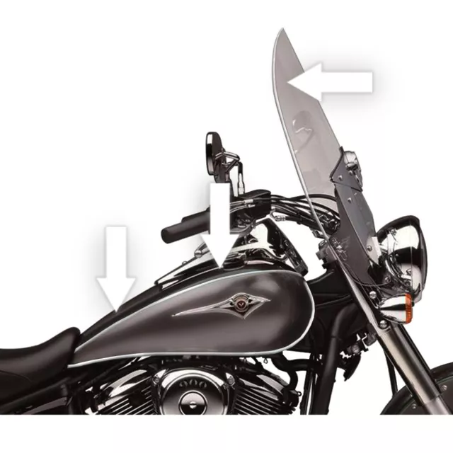 KAWASAKI Chrome Trim Edge Kit - Gas Tank / Fender / Windshield / Saddlebag 10 ft