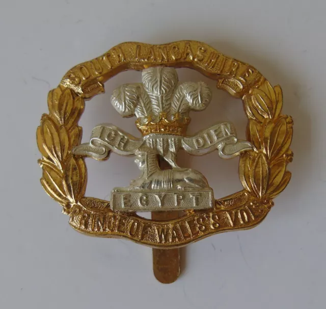 British Army South Lancashire Regiment Birmingham Mint Cap Badge