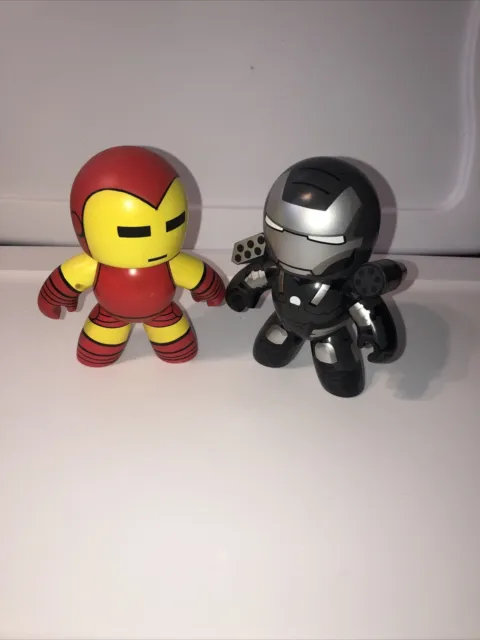 Hasbro 2008 Mighty Muggs Marvel Iron Man/ Iron Man 2~ Pre-Owned