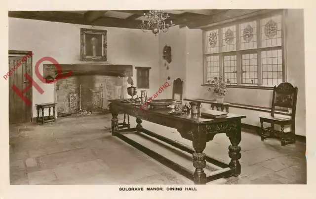 Picture Postcard- Sulgrave Manor, Dining Hall