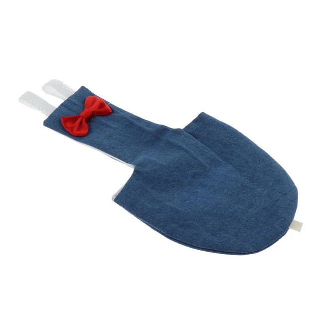 Tuta parapioggia lavabile per pannolini per uccelli piccoli e grandi. Denim XL