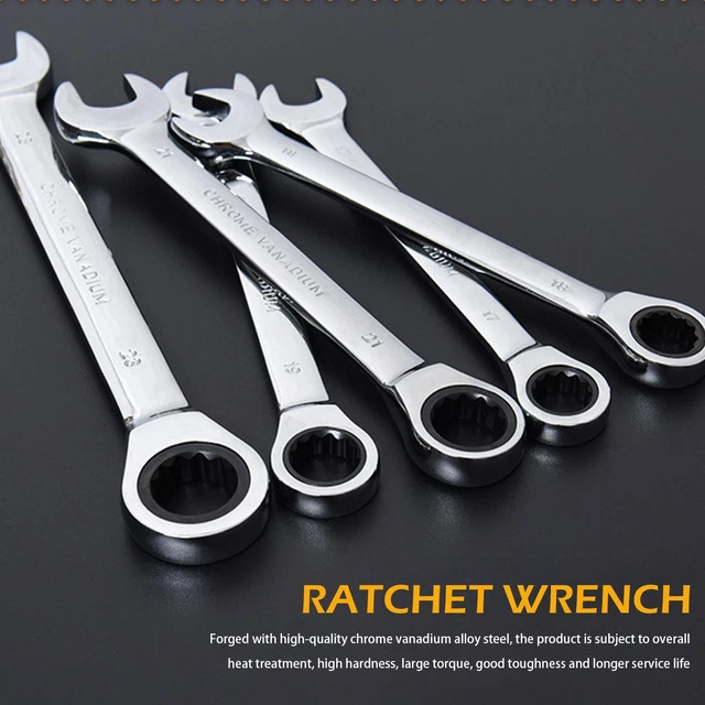 WRENCH RATCHET COMBINATION Metric Wrench Tooth Gear 616mm Torque Hot