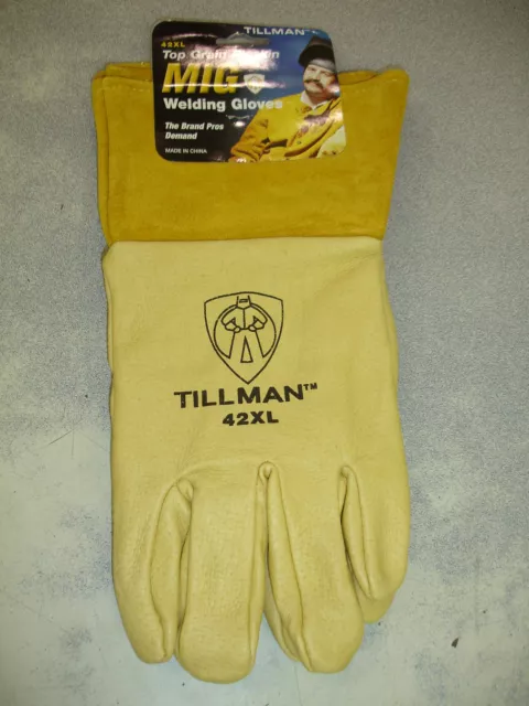 TILLMAN 42XL TIG GLOVES Extra Large Top Grain Pigskin XL