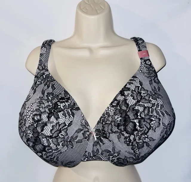 Cacique, Intimates & Sleepwear, Cacique Size 46ddd Modern Lace Covered  Unlined Full Coverage Wired Bra Ivory Tan