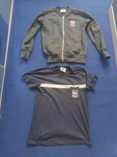 Ipswich Town Fc 9-10 Years T-Shirt and Cardigan/Jacket Bundle