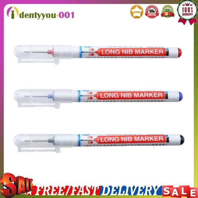 Bathroom Woodworking Deep Hole Long Nib Marker Woodworking Long Head Markers