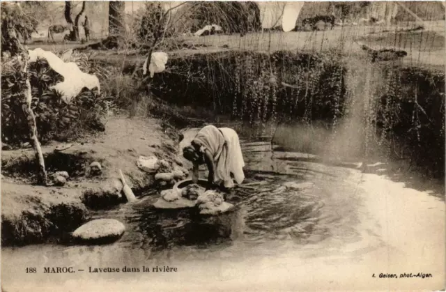 CPA AK Geiser 188 Washer in the River MOROC (769492)