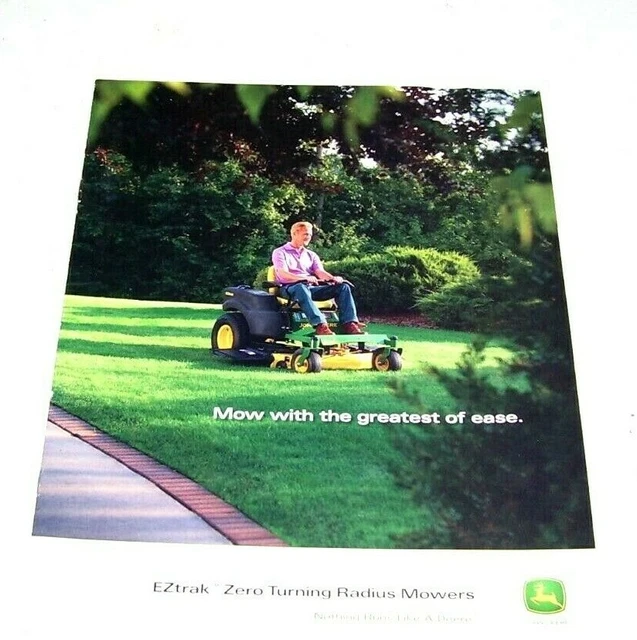 JOHN DEERE EZTRAK Zero Turning Radius Mowers Sales Brochure, 2006 Z225