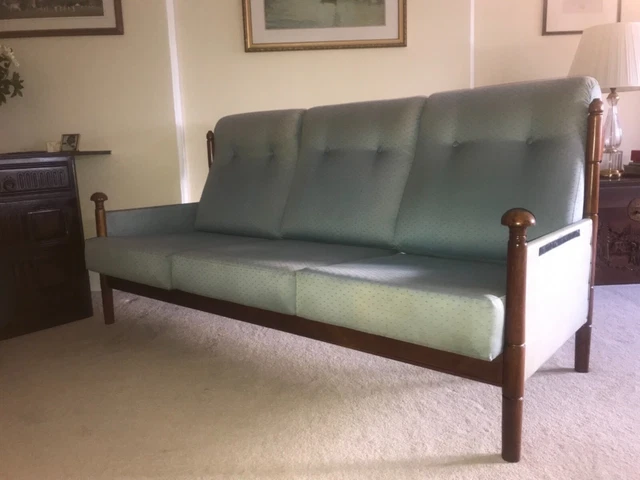 Guy Rogers Vintage Teak 3 Seater Santa Fe Sofa