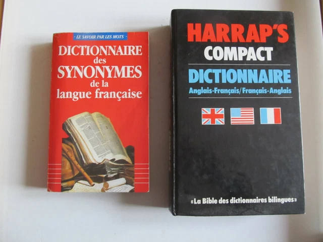 Lot de 3 dictionnaires : Harrap´s bilingue - allemand bilingue - synonymes