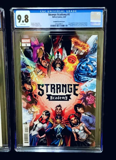 2020 Marvel Comics STRANGE ACADEMY #1 CGC 9.8 * J. Scott Campbell Cover Variant