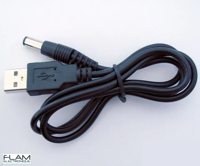 Cable Adaptateur USB alimentation DC 5V - 5,5x2,1mm - USB Adapter to 5V DC power