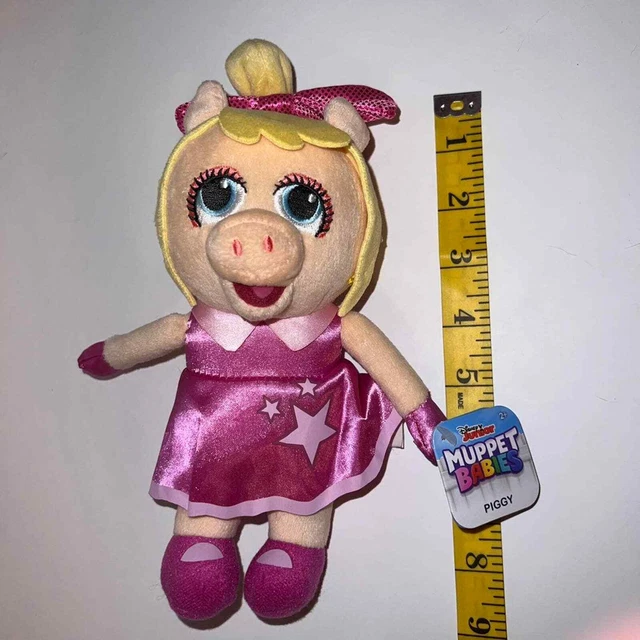 Disney Junior Muppet Babies Miss Piggy Plush 8” Stuffed Animal Toy Pink Dress 3