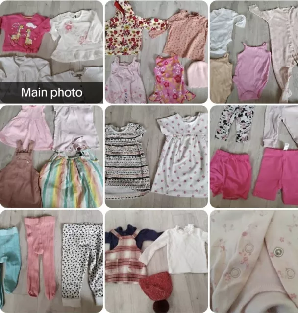 Huge bundle of Baby Girls Clothes 6-9 Months 30 items inc NEXT,Gap, lily & Da #5
