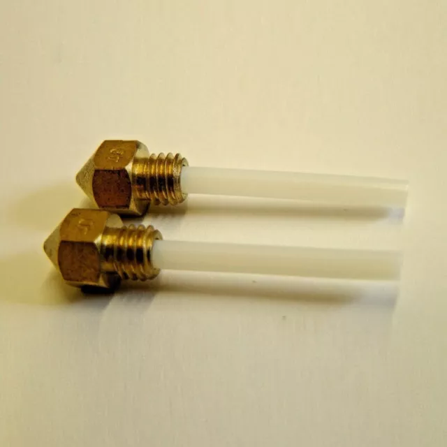 2Pcs MK7/8 Extruder Nozzle 0.4mm CTC Nozzle & Tube For 3D Printer Parts New