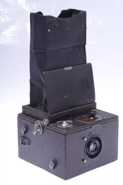 ✅ Butcher Reflex Carbine (Houghton Ensign) Box 120 Roll Film Camera 105Mm Lens