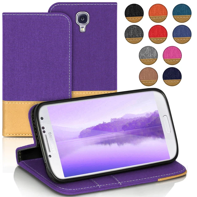 Custodia per Samsung Galaxy S4 Galaxy S4 mini astuccio back chiusura magnetica ecopelle