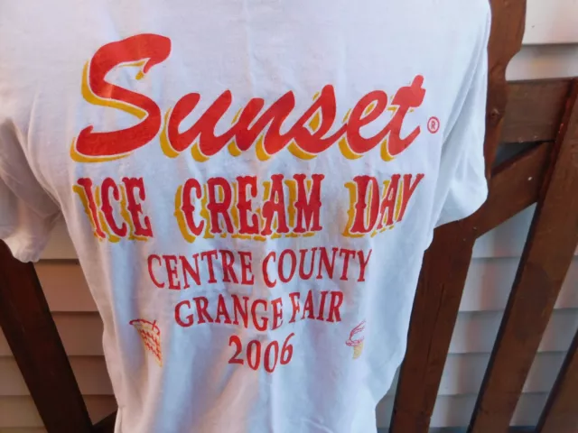 VINTAGE SUNSET ICE CREAM DAY Centre County GRANGE FAIR 2006 T Shirt ...