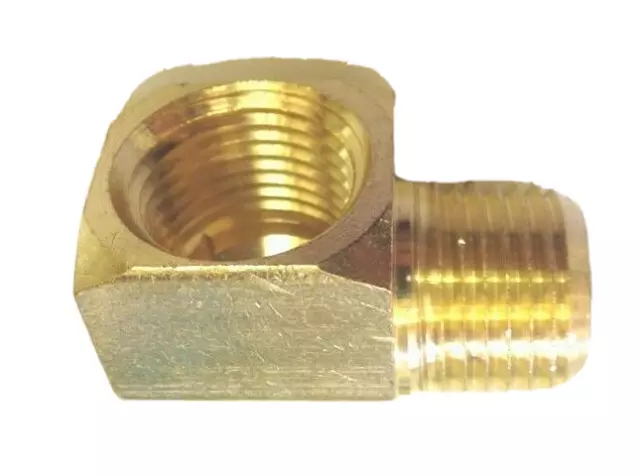 3/8 inch 90 Degree Street Elbow Brass NPT Pipe Fitting Male / Female Thread