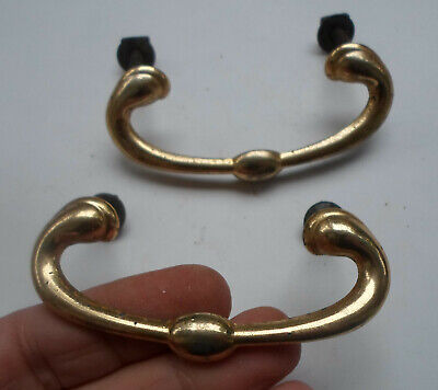 Pair of Vintage Brass Pull handles for Drawer Chest Box