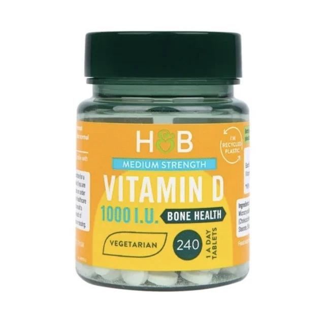 HOLLAND & BARRETT Vitamin D3 1000 I.U 25ug (240 Tablets) Vegetarian. £9