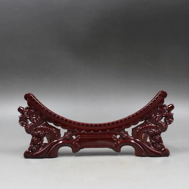 Estilo Chino Diseño Dragón Rojo Placas Decorativas de Plástico Soporte para Fla