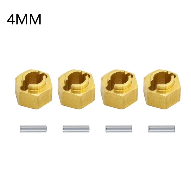 Stylish Brass Wheel Hex Adapters Improve Car's Balance and Coolness Set of 4