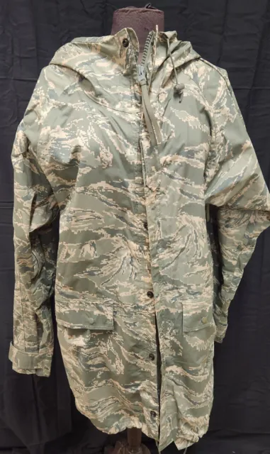 ORC USAF Military Digital Camo Wet Weather Parka Improved Rainsuit Size Small