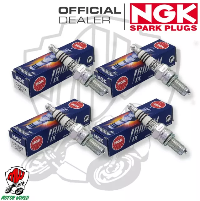 Kit 4 Candele Ngk Iridium Cr9Eix Yamaha Yzf R1 1000 2004 2005 2006 2007 2008 08