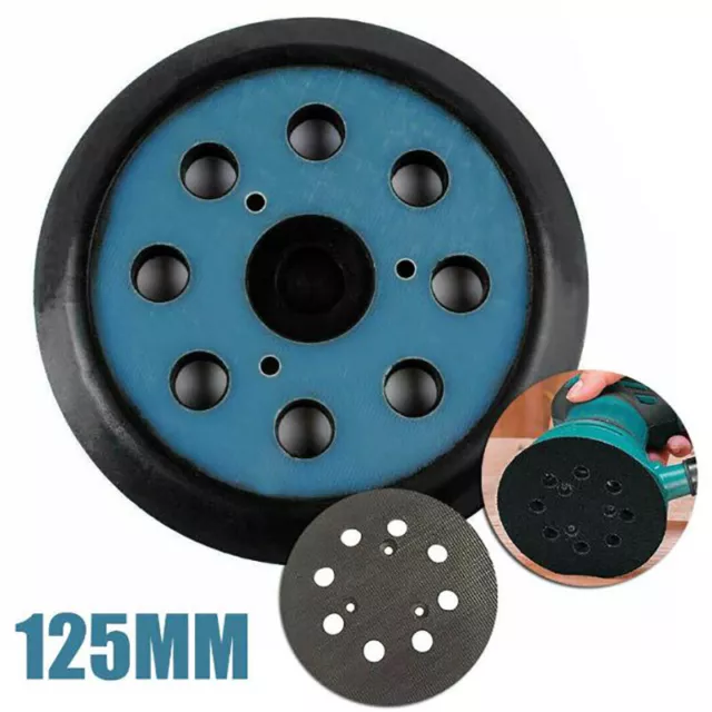 125mm 8Holes Backing Disc Sanding Pads Hook Loop For Makita Random Orbi K.FY