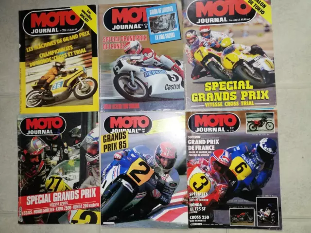 LOT 6 N° "MOTO JOURNAL"-DOSSIERS GRAND PRIX DONT I HORS-SERIE.de 1975 a 1985