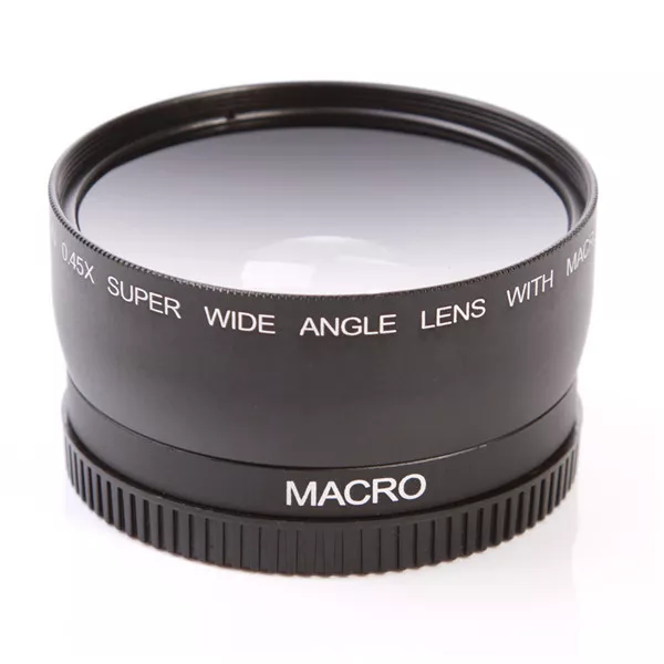 52mm 0.45x Wide Angle Macro Lens Universal for DSLR Camera