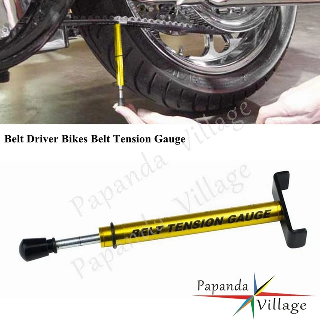 160MM GOLD BELT Tension Tester Gauge Hand Tool For Harley & All Belt