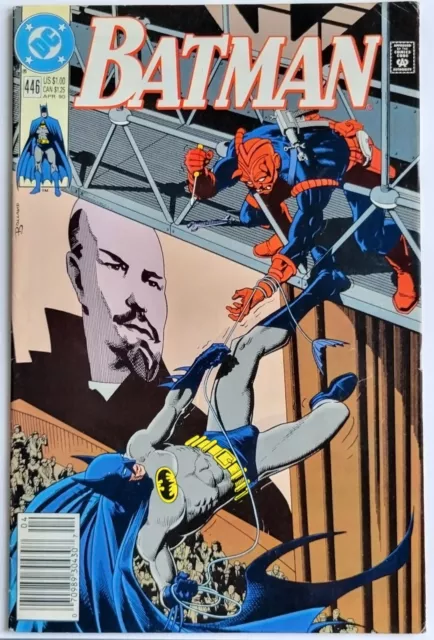 Batman #446 Newsstand Variant (1990) Vintage Batman in Moscow Chasing The Demon