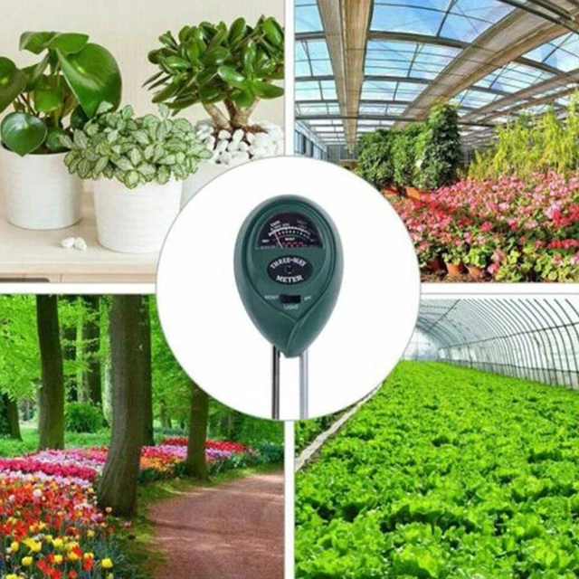 Boden-pH-Meter Prüfen Garten Wachstum Wasser 3 In1 Intensität Kit Licht