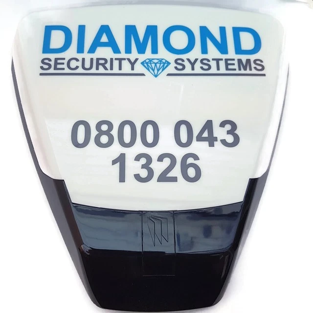 Pyronix Deltabell scatola allarme fittizia nera doppia lampeggiante LED GARANZIA A VITA