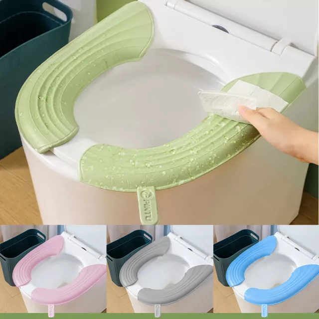 Bathroom Toilet Seat Closestool Cover Washable Soft Non-slip Mat Pad Cushion  φ