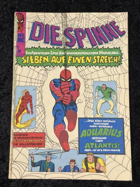 Die Spinne Nr. 21 Williams Marvel Comic Spiderman Deutsch JF332