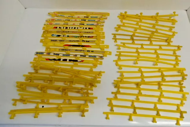 Tyco Track Yellow Barrier Armco Fencing  Vintage Slot Car Racing