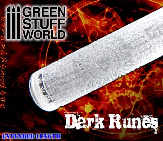 Rolling Pin Dark RUNES runic Texture - Warhammer dwarven dwarf khalandron bases