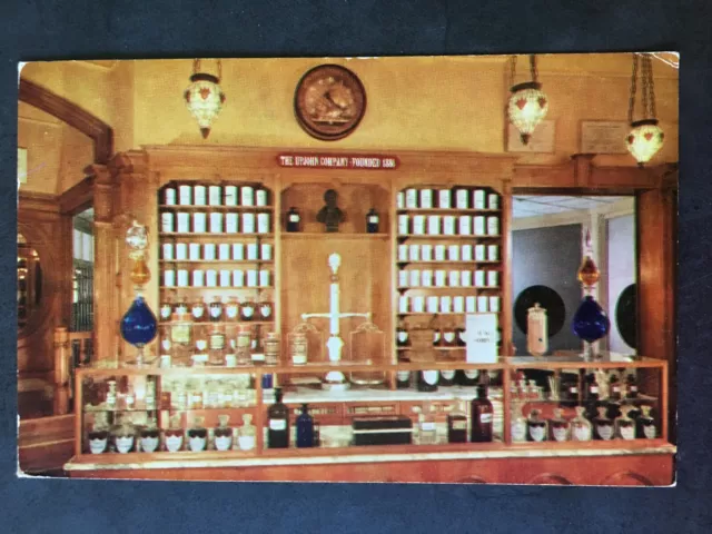 The Upjohn Company Disneyland Pharmacy Vintage Postcard 1957