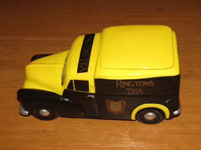 New Boxed Ringtons Tea Collectable By Wade Morris Minor Van Ceramic Tea Caddy 3